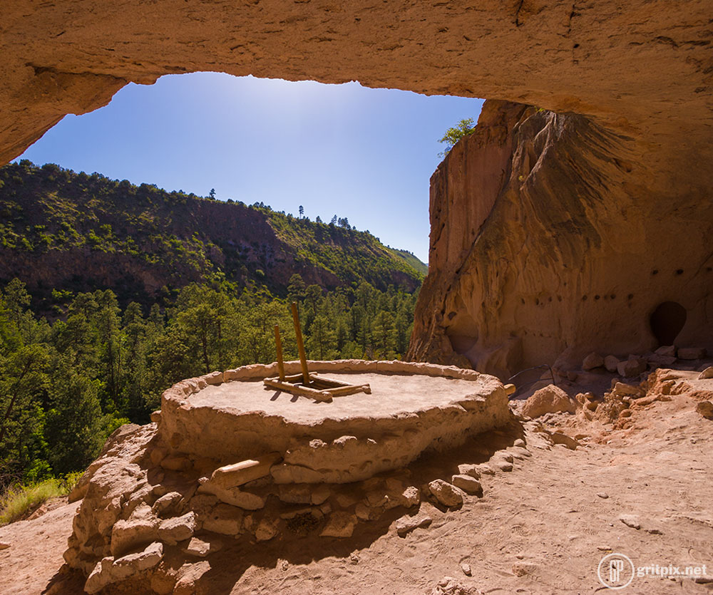 The Ceremonial Cave at Bandelier National Monument.